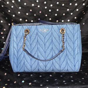 Kate Spade Denim briar lane quilted denim NWT